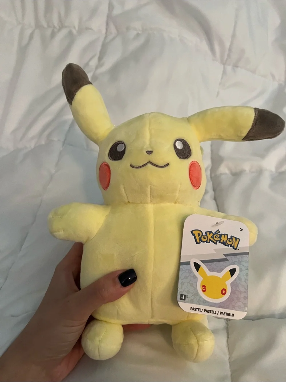 30th Anniversary Pikachu Pastel Yellow Plush Toy